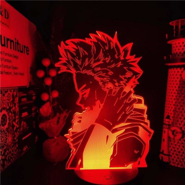 3D LED-lampa My Hero Academia Hitoshi SHINSO Anime Night Ligh