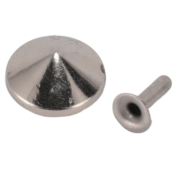 18mm Lædernitter Kit Rustfrit Fadeless Holdbart Jernnitte Stud DIY Lædernitte Tilbehør til Armbånd Hatte Bælter Sølv