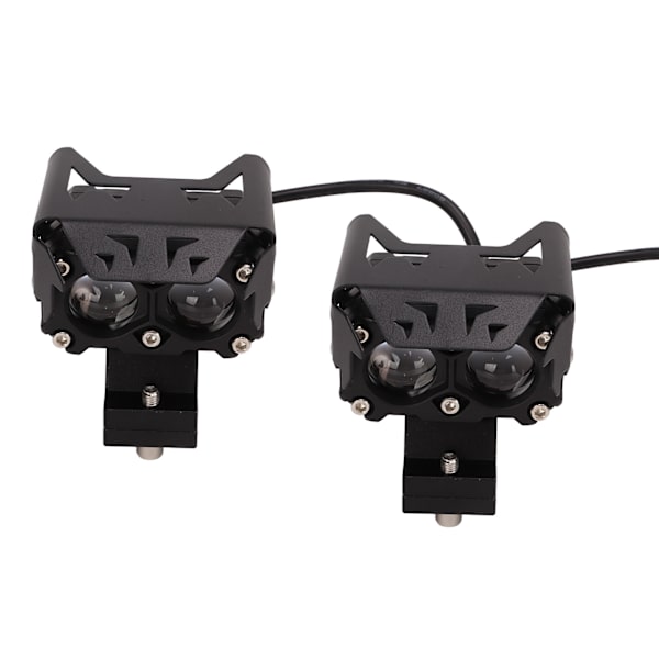 Motorsykkel LED-spotlight med dobbeltlinser, to farger, 12‑20V, universell for pickupbiler, biler, SUV-er, ATV-er