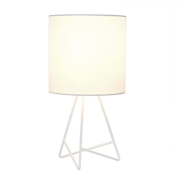 Simple Designs 7\" Down To The Wire Metallbordlampe Med Fa