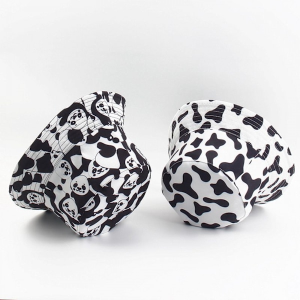 Unisex Zebra Mönster Tryck Hink-Hat Dubbelsidig Slitage Rever