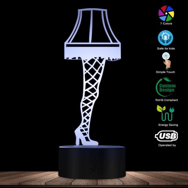 3D Illusjon Nattlys Optisk Illusjon Benlampe fra A Chr