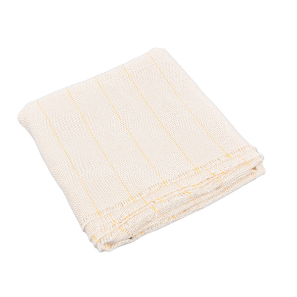 Tufting Stoff Polyester Bomull Blandet Dør Bredde Sterk Stoff Lett å Bryte Hvit Standard Gul Tråd Stoff