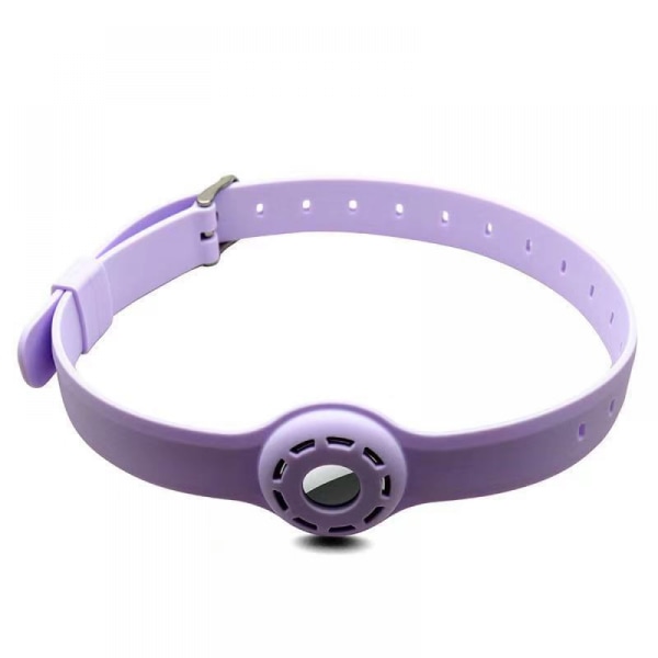 Hundhalsbandshållare AirTag katthalsband med 1 cover Purple