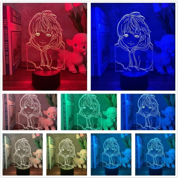 Beast Titan Lamp 3D Nattlampa Japansk Anime LED Illusion