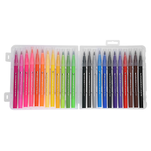Vattenfärgspenna med fineliner-spets, 24 färger