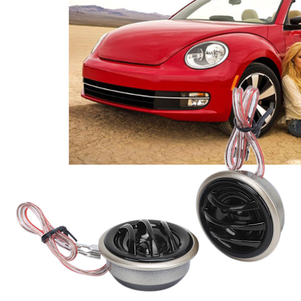 Par Car Mini Diskant Højttaler 130W Maksimal 20W RMS 4Ω 12V Universal til Lydanlæg