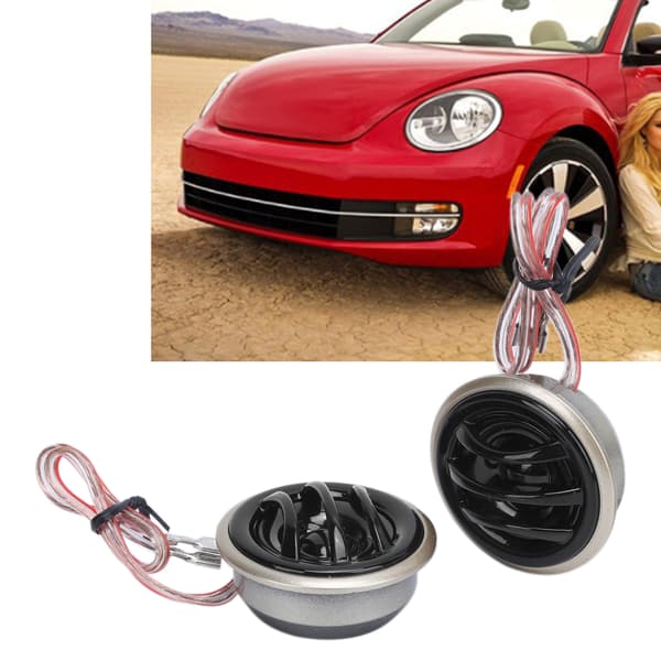 Parhögtalare för bil, Mini Tweeter 130W Max 20W RMS 4Ω 12V Universal för Ljudsystem