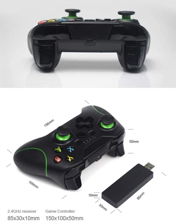 Trådløs controller med modtager til Xbox One, 2.4GHZ trådløs