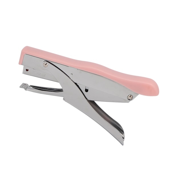 Håndholdt stiftemaskin Ergonomisk frostede overflater Bærbar tangstiftemaskin Hjem Skole Kontor Bindende dokumenter Rosa