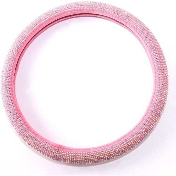 Bil Bling Ratt Skydd för Kvinnor Flickor Vinröd 15 Tum Universal Röd Kristall Strass Diamanter Bling Bling Tillbehör An Pink
