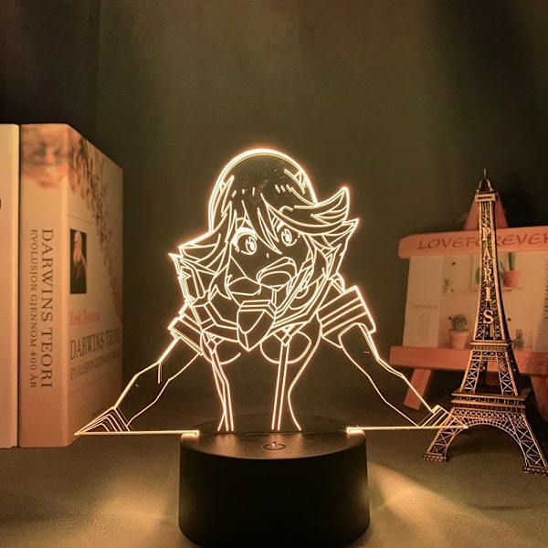 Stor Størrelse Kill La Kill Ryuko Matoi Anime LED-lys til Senge