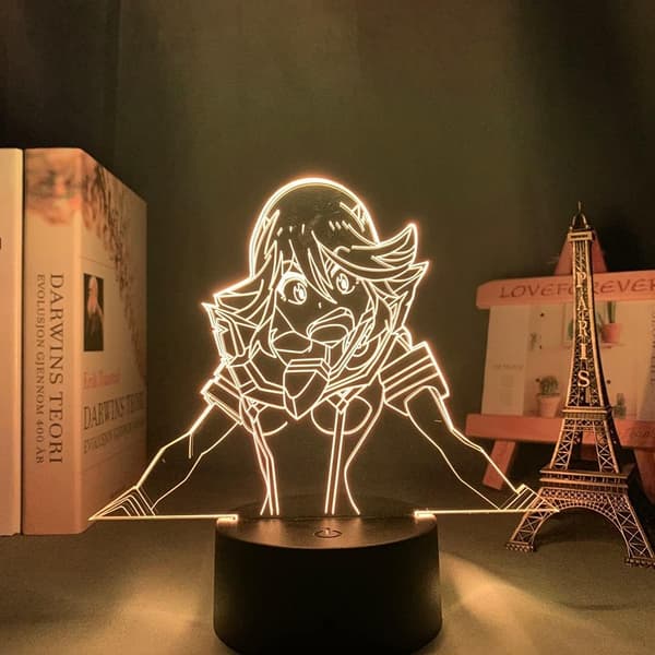 Suurikokoinen Kill La Kill Ryuko Matoi Anime LED-valo sängyn viereen