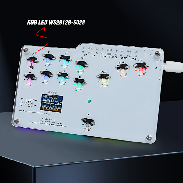 Fighting Box-tangentbord för Hitbox WASD GP2040 CE Fightstick Arcade Fight Stick med Cherry MX-brytare för PS3