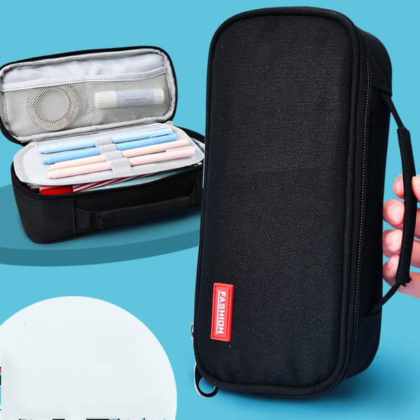 Pencil Case Stor Kapacitet Pen Markør Holder Pose Boks Makeup