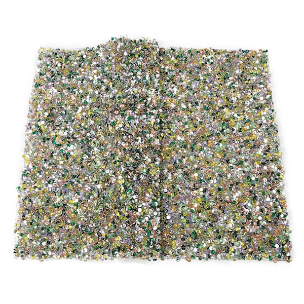 24*40cm Hotfix Rhinestone Sheet Banding Mesh Trim Sheet DIY Tillbehör(Flera Färger)