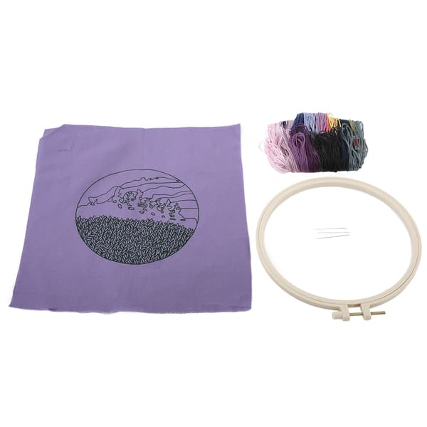 Tryckt broderi solnedgångsmönster Klassiska mode generösa broderikit för heminredning Present