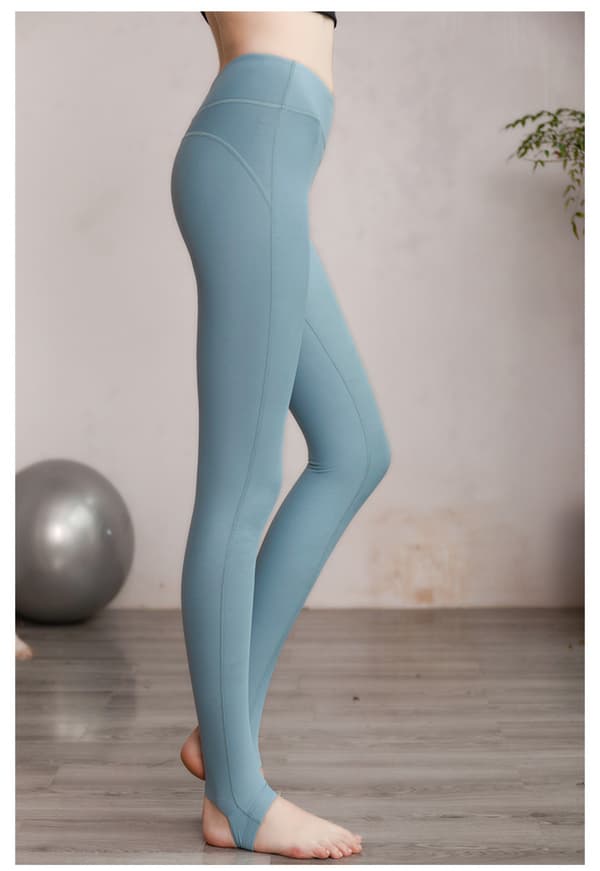 Smøragblød varm fløjlsstræk sømløs yogabukser (S)