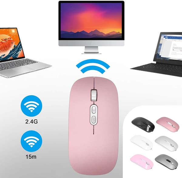 Langaton hiiri, 2.4G/Bluetooth 5.0 Dual Mode langaton optinen