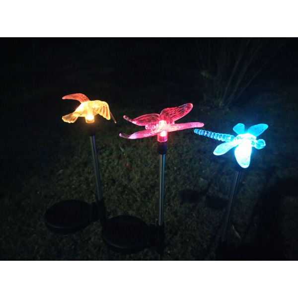 Solar Garden Stake Lights Outdoor, Solar Butterfly Figurine