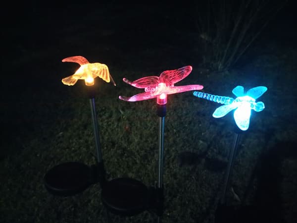 Solar Havepæle Lys Udendørs, Solar Sommerfugl Figur