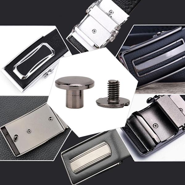 30set 5mm/6mm/8mm Mässing Läder Nitar Dubbla Nitar Rörformiga Metall Nitar Set(#11)