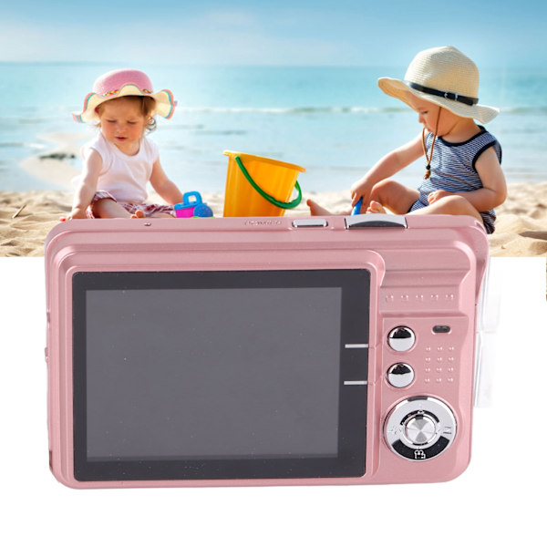 4K digitaalinen kamera 48MP 2,7 tuuman LCD-näyttö 8x zoom anti-shake vloggauskamera valokuvaukseen jatkuva kuvaus Pink