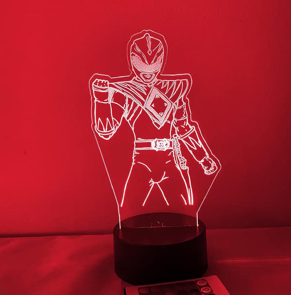 Power Rangers 3D LED Natlampe