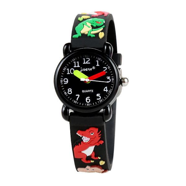 3D Barnklocka, Söt Cartoon Vattentät Klocka Silikonarmband för 2-12 År Gamla Flickor och Pojkar, Bästa Presenten till Barn
