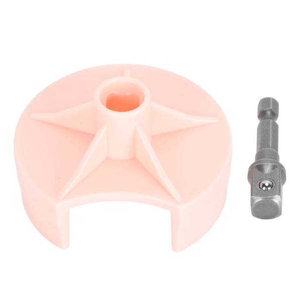 Stickmaskinadapter Snabb Stick Ersättningsbar Virkmaskinadapter med Hex Bit DIY Nål Virkning Borr Effekttillbehör Rosa