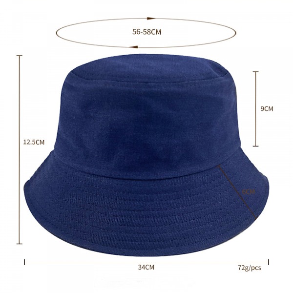 Unisex Bucket Cotton Hat Print Solhattar Fiskehatt för män