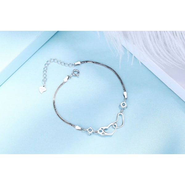 Armband för kvinnor, Silver S925 Armband, Silver Infinity Brac