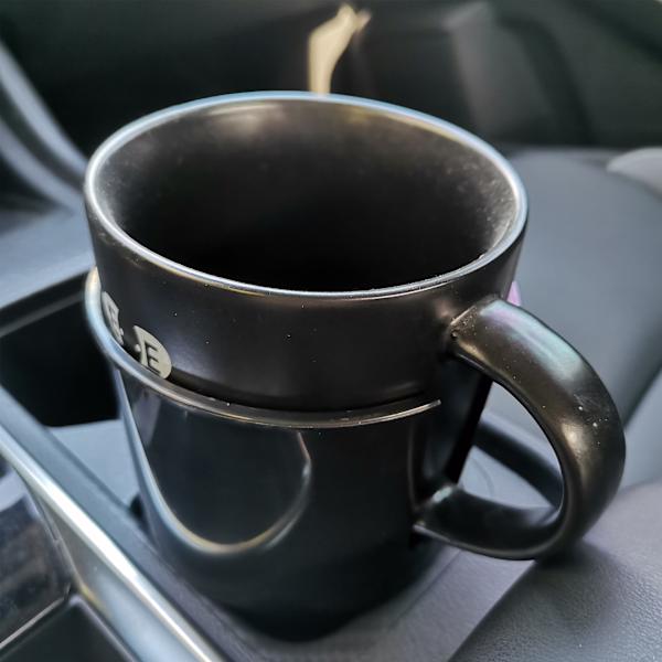 Universal kopholder til bil, kopholder til biler, forhindrer drikkevarer og kaffe i at spilde i bilen (sort)