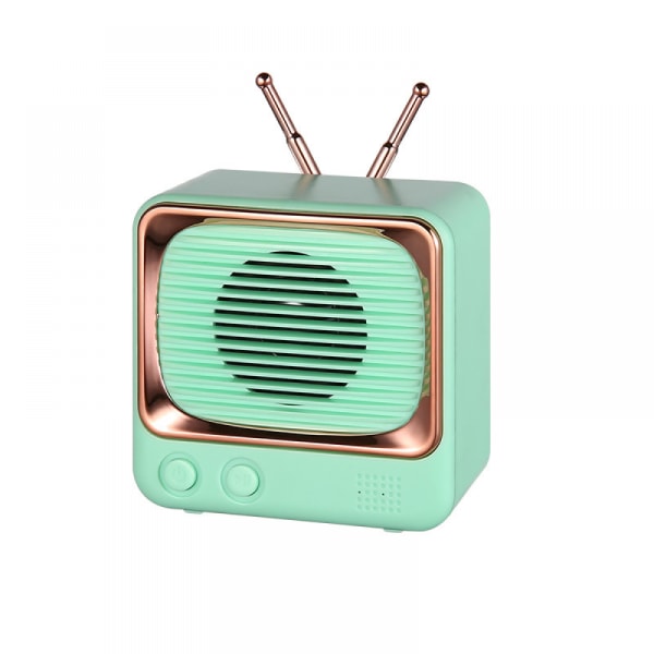 Ny högtalare Retro TV-modellering Bärbar Liten Ljud Liten Au