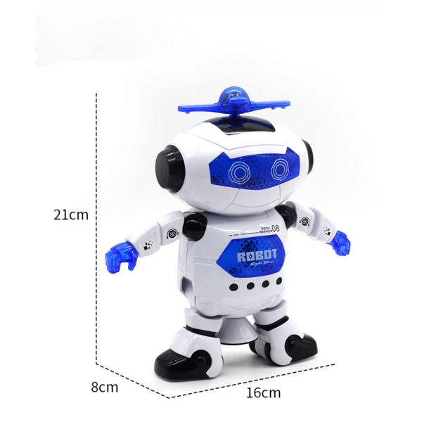 Walking Robot Legetøj til børn - 360° Body Spinning Dancing Ro
