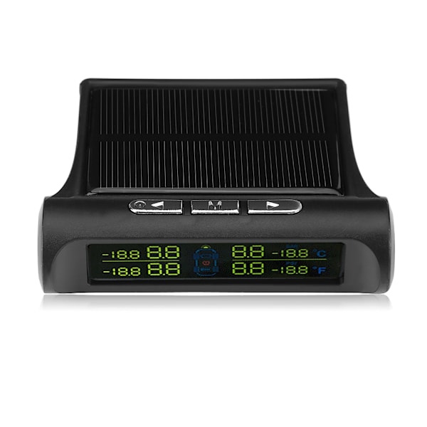 Bil TPMS Dekktrykksovervåkingssystem Dekktrykk Intern Sensor Solenergi Lading