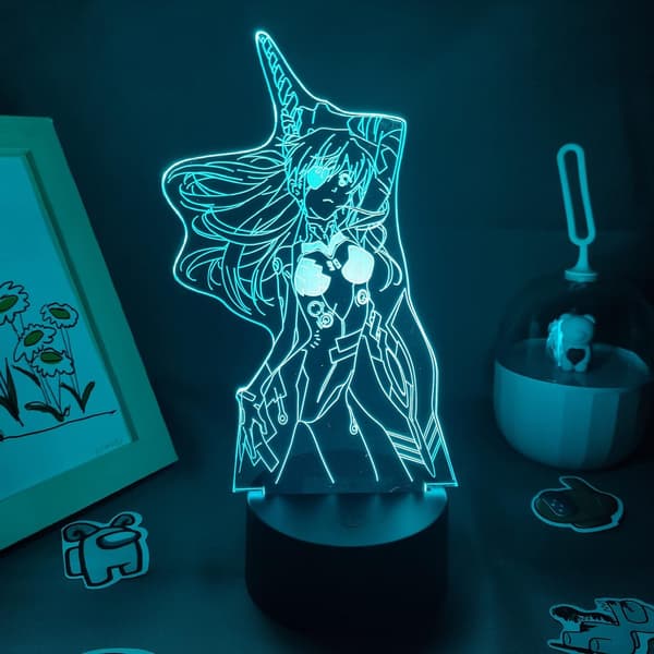 CLYARTPSAnime Evangelion 3D LED Lampe EVA-01 Test Type Figur