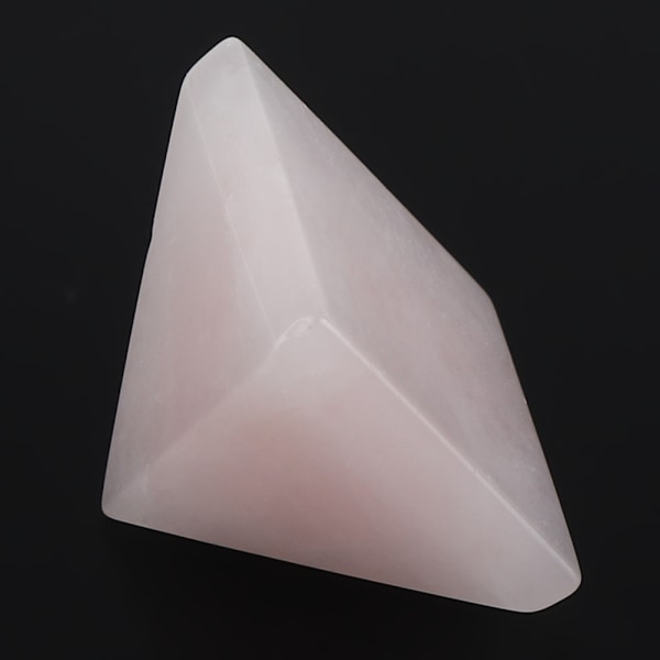 Naturlig krystall egyptisk pyramide klar stein hjemmekontor dekorasjon helbredende gaver (rosa)