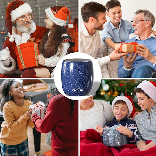 Liten høyttaler, Bluetooth-høyttaler med 360° HD stereolyd og robust bass, Minihøyttalere med håndfri samtale, IP67 vanntett, Port