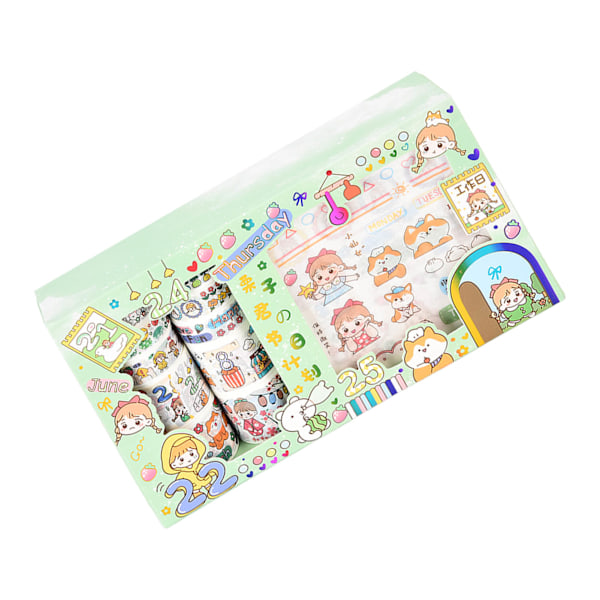 Washi Tape DIY-dekorasjon Gjentatt lim etterlater ingen merker Ingen kutting Washi Tape Set83194 Festivalplaner