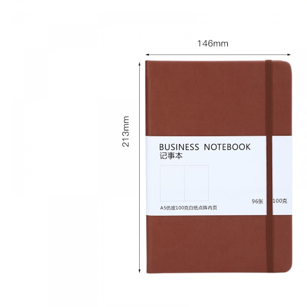 BUSINESS NOTEBPPK - Medium A5 prickad anteckningsbok med hårt omslag (myran