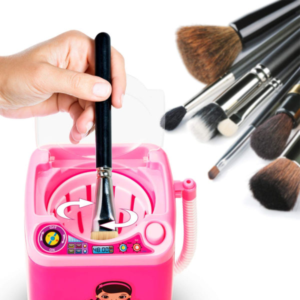 Borste Tvättmaskin Mini Automatisk Makeup Brush Cleaner B