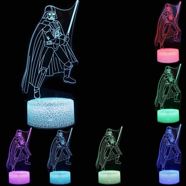 3D Illusion Star Wars Natlampe Fire Mønstre Dødsstjerne/Mi