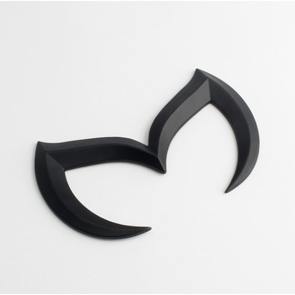 Til Mazda Sort Sporty Metal Evil 'M' Bagagerumsmærke Dekal Emblem Glans 3 5 6