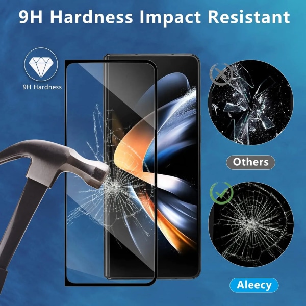 3 kpl karkaistua lasia Samsung Galaxy Z Fold 3 näytönsuojalle puhelimen karkaistu lasi suojakalvo