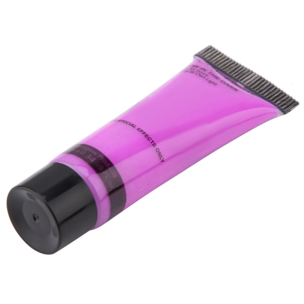 10ml ansikts- och kroppsmålningsrör Tvättbar ritning Fluorescerande pigment för dansfest (lila)