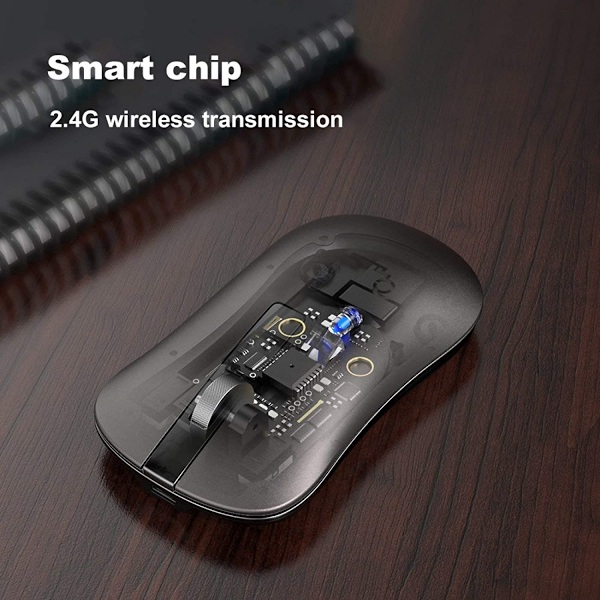 XM10 Trådlös tyst mus, Bluetooth-kompatibel aluminium Sl