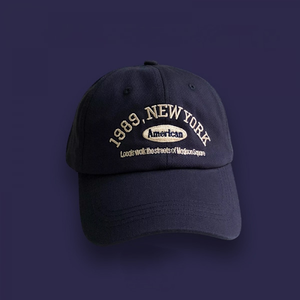 Brev broderad hatt justerbar basebollkeps Brown