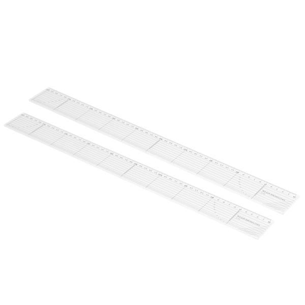 2 stk Quilting Linealer Transparent Akryl 5x50cm Profesjonelle Quiltere Fornødenheter for DIY Håndverk Sying