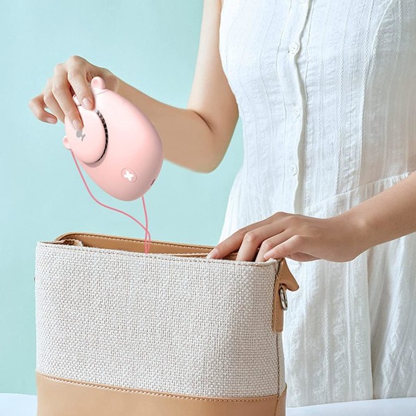 Kaulatuuletin, Kannettava kaulatuuletin, Kädet vapaana kaulatuuletin, Kaulatuuletin, Kannettava USB ladattava taskutuuletin 1200mAh, 3 nopeutta, ulkoiluun, toimistoon